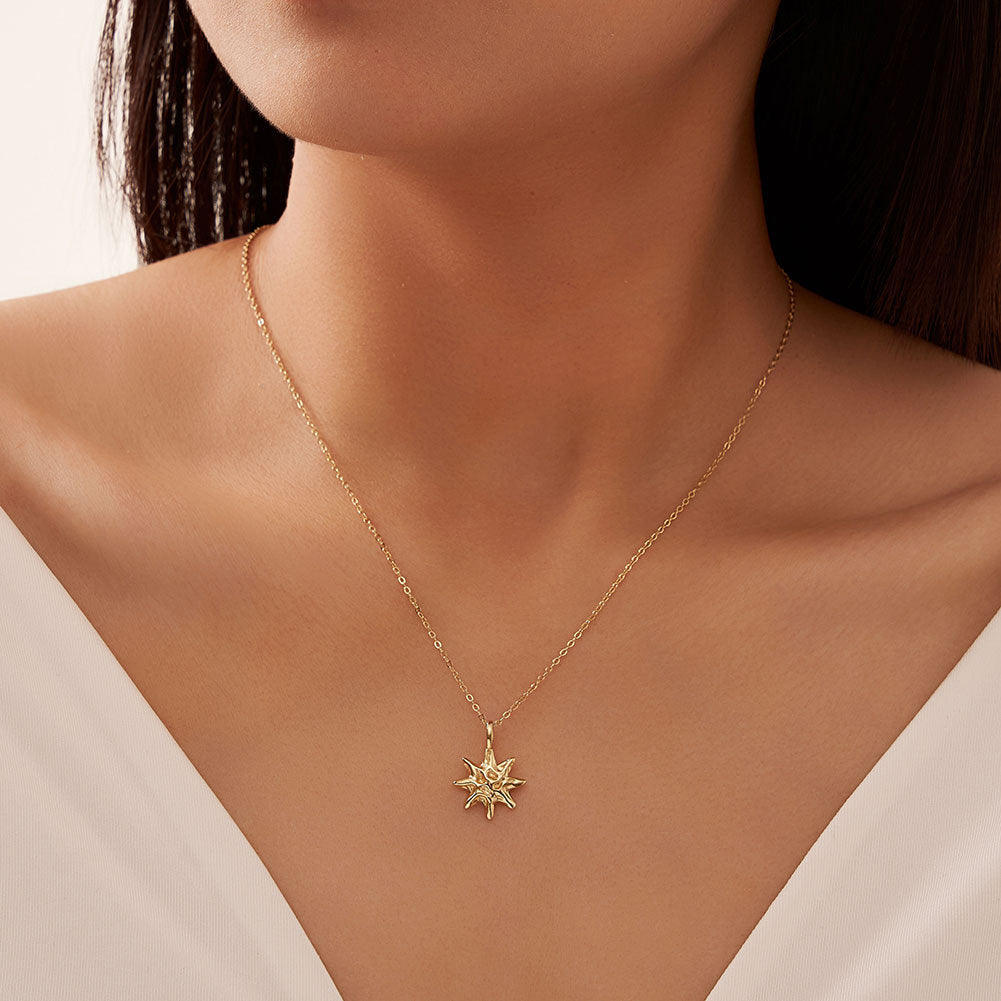 Hammered Star Necklace