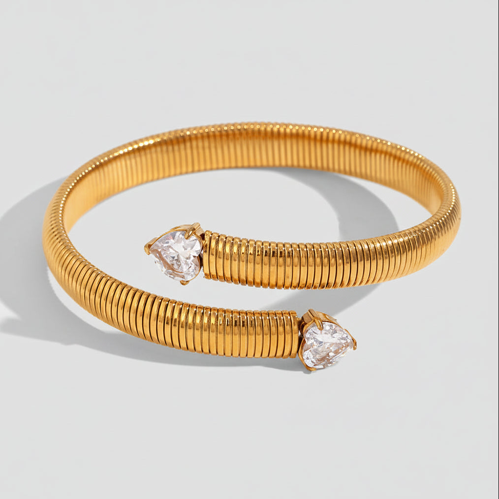 Textured Heart Bracelet