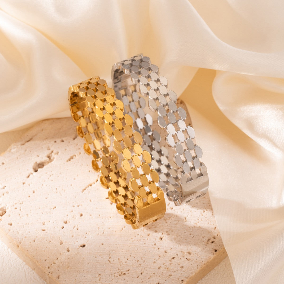 Honeycomb Bangle