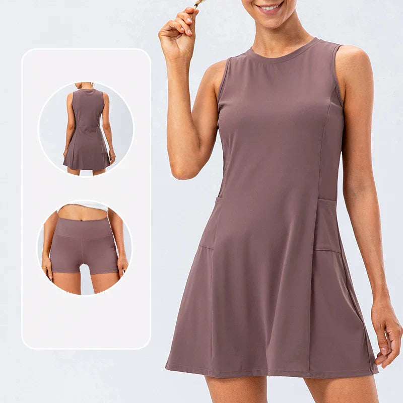 Aloura Athleisure 테니스 드레스