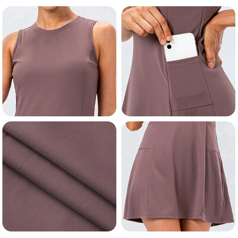 Aloura Athleisure 테니스 드레스