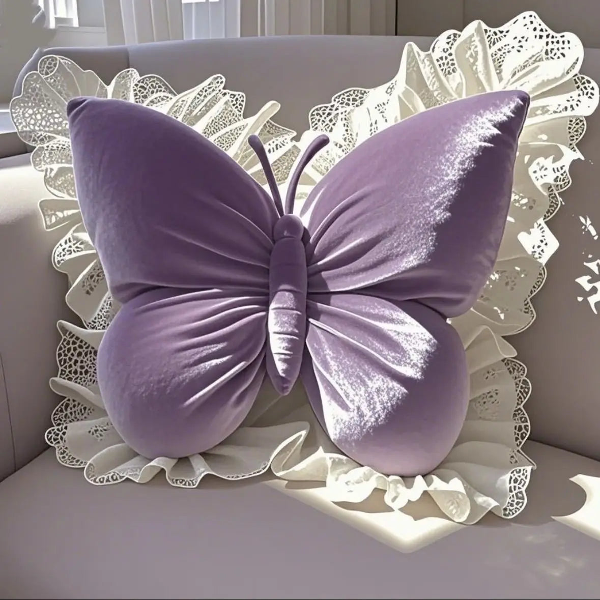 엘라 나비 베개