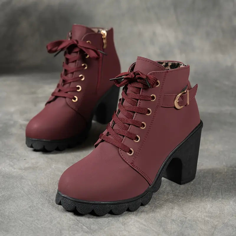 Liora Mid-Heel Ankle Boots