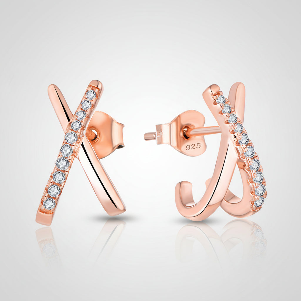 X Cross Earrings